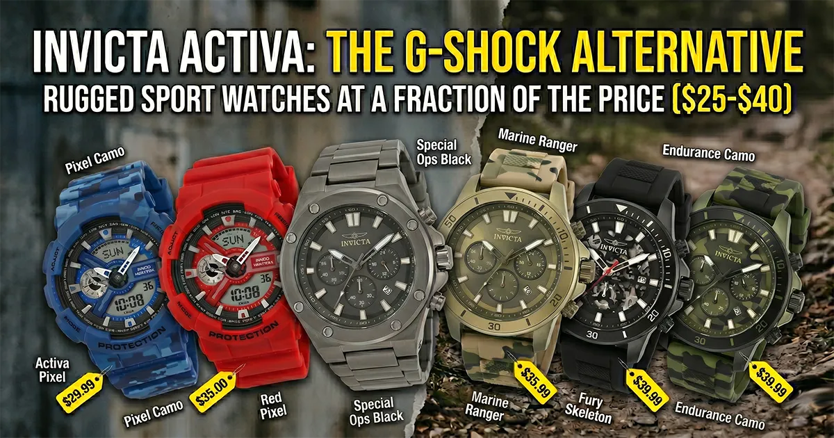 Invicta Activa: The G-Shock Alternative That Costs a Fraction of the Price