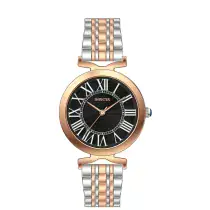 Invicta Wildflower Women's Watch - 34mm, - Black Dial - Rose Gold Two-Tone