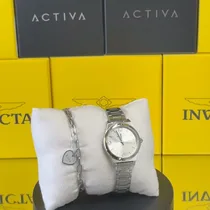 Reloj Invicta Angel para Mujer - 30 mm, Acero con Set de Pulseras