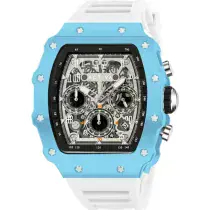 Activa Fury X Invicta Men's Watch w/ Skleton Dial - 44.3mm, White