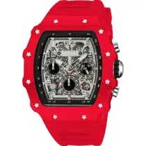 Activa Fury X Invicta Men's Watch w/ Skeleton Dial - 44.3mm, Red