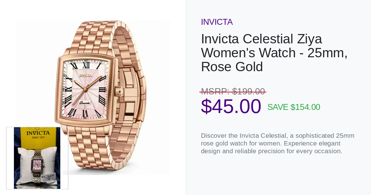 Invicta Celestial Ziya Women display picture 2