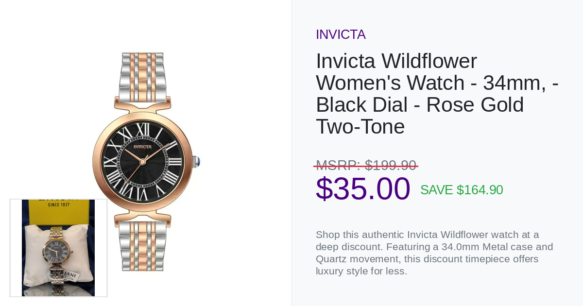 Invicta Wildflower Women