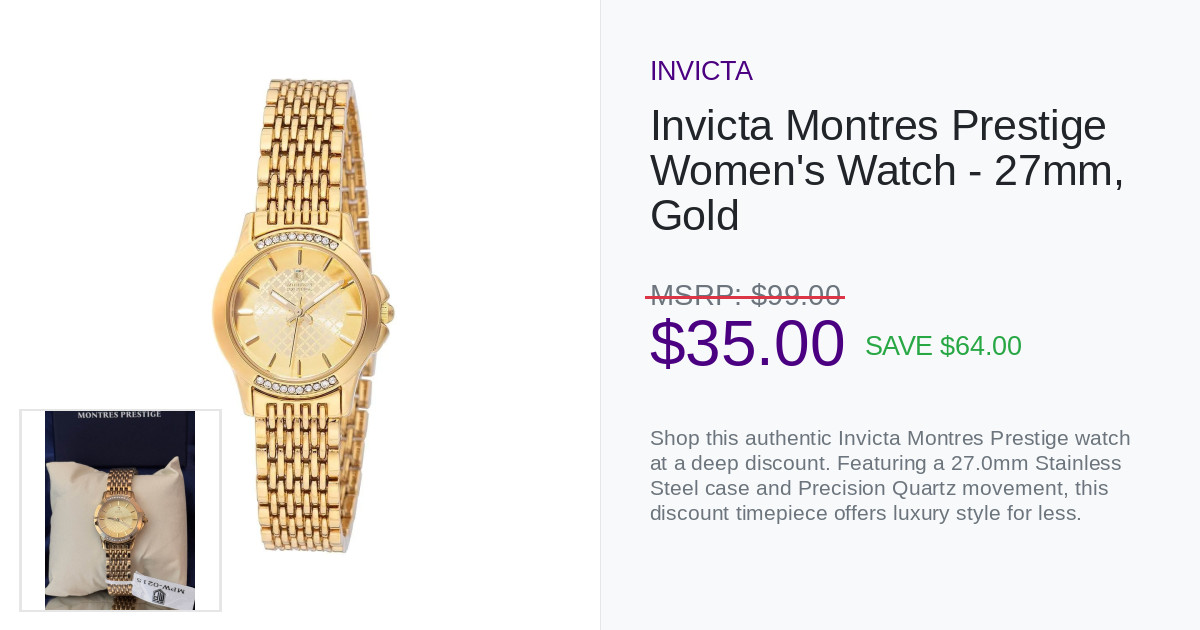 Invicta Montres Prestige Women