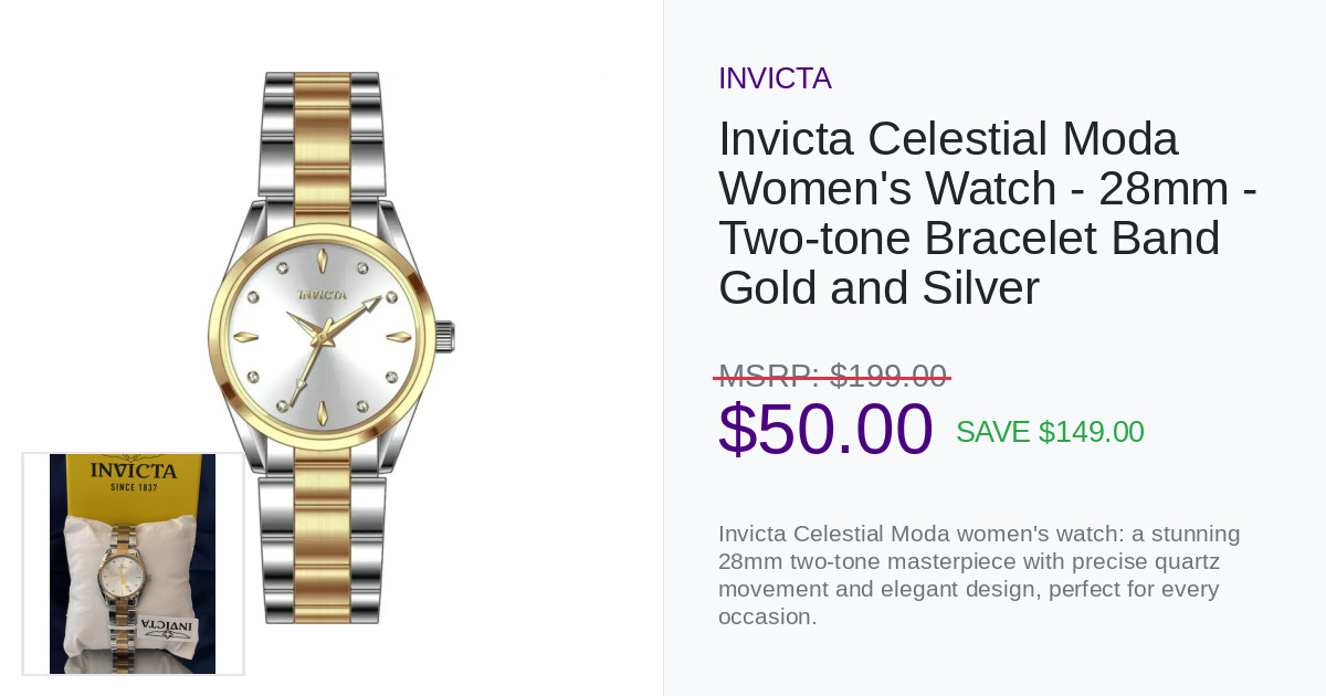 Invicta Celestial Moda Women