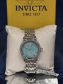 Invicta Wildflower Women's Watch - 32mm - Blue Dial - Steel Bracelet (Silver) - View 2